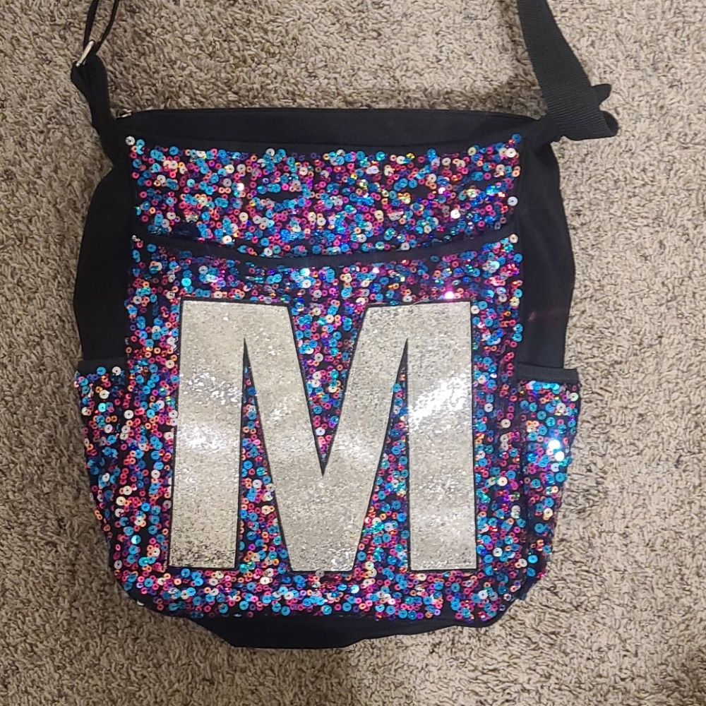 Justice Sequin Messenger Bag